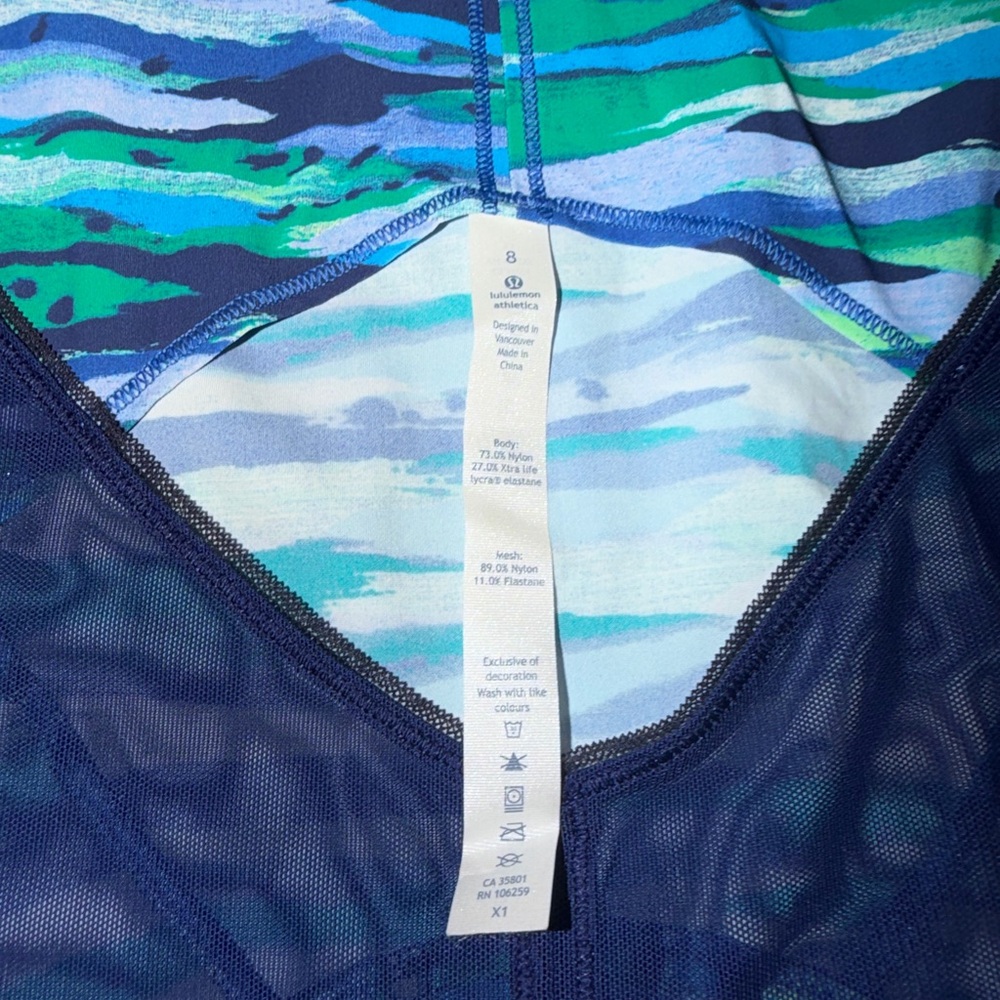 Lululemon Sculpt Tank Seven Wonders Multi / Hero Blue Size 8 View 5